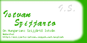 istvan szijjarto business card
