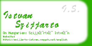 istvan szijjarto business card